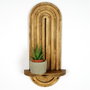 Hanah Home Raf269 Estante de Pared Nogal